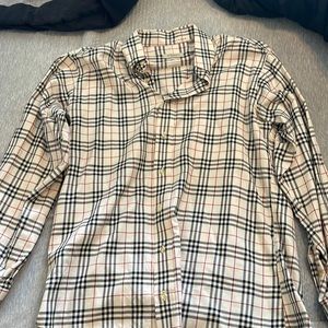 Plaid Burberry men’s button down
